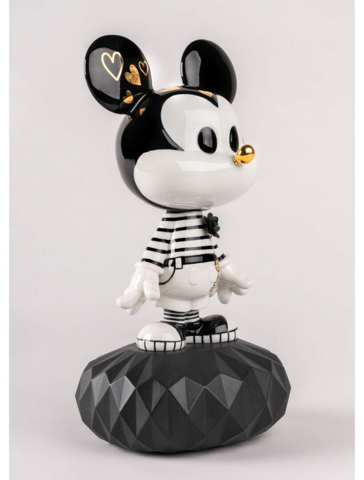 Lladro Mickey In Black And White