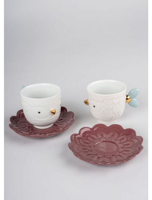 Lladro Set Of 2 Cups And Saucers Kawki