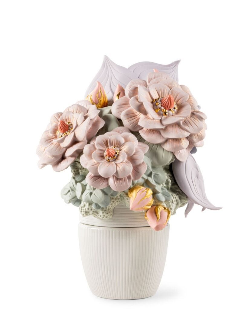 Lladro Vase With Flowers — Grayson Living