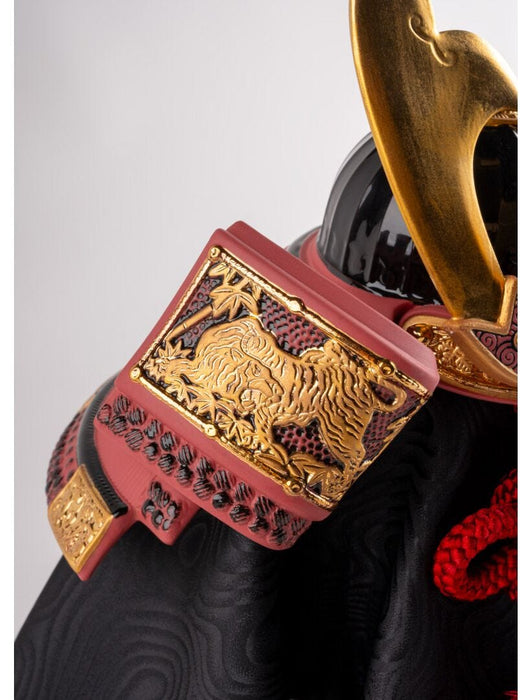 Lladro Samurai Helmet Tiger And Dragon