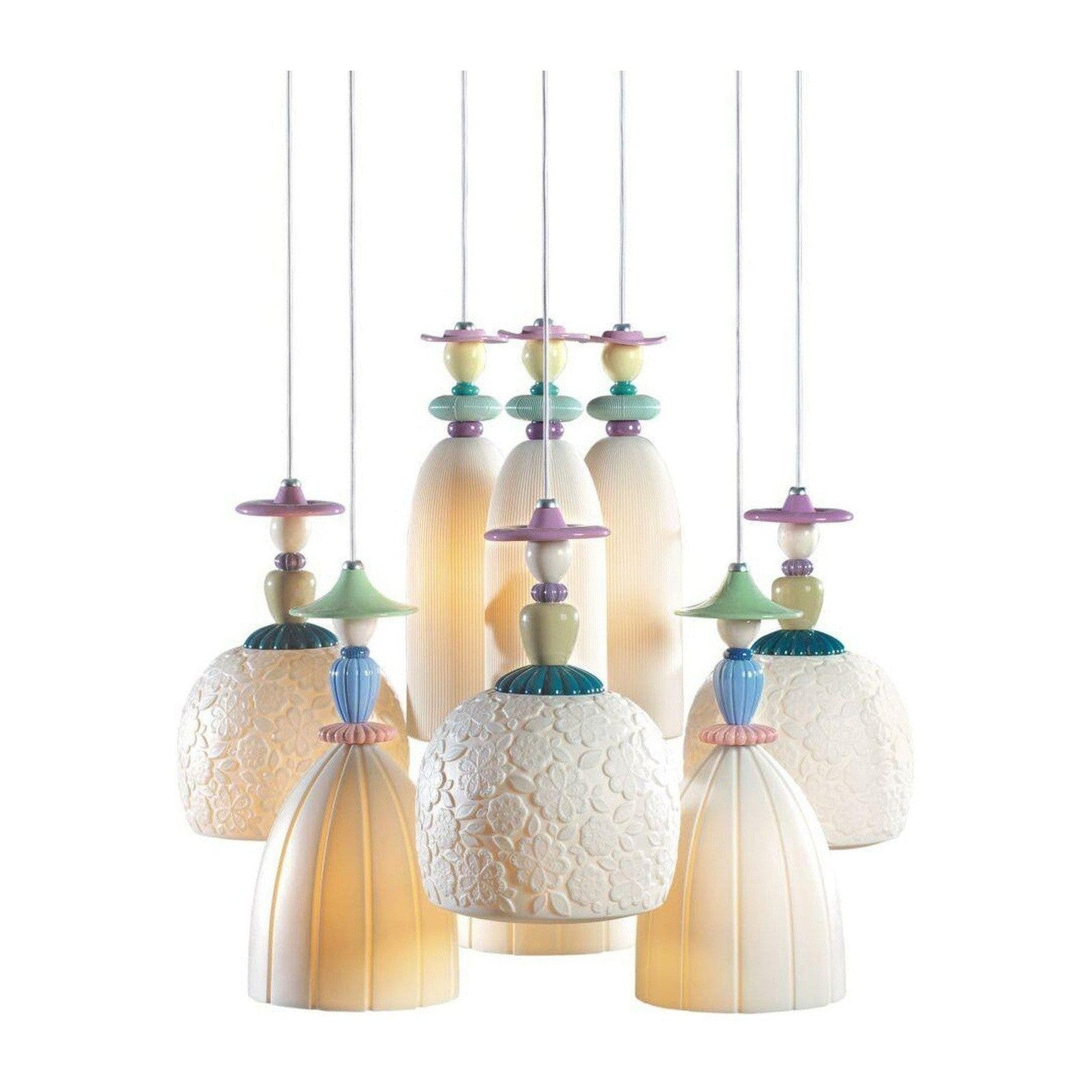 Lladro Madermoiselle 9 Lights Seaside Dreams Chandelier US