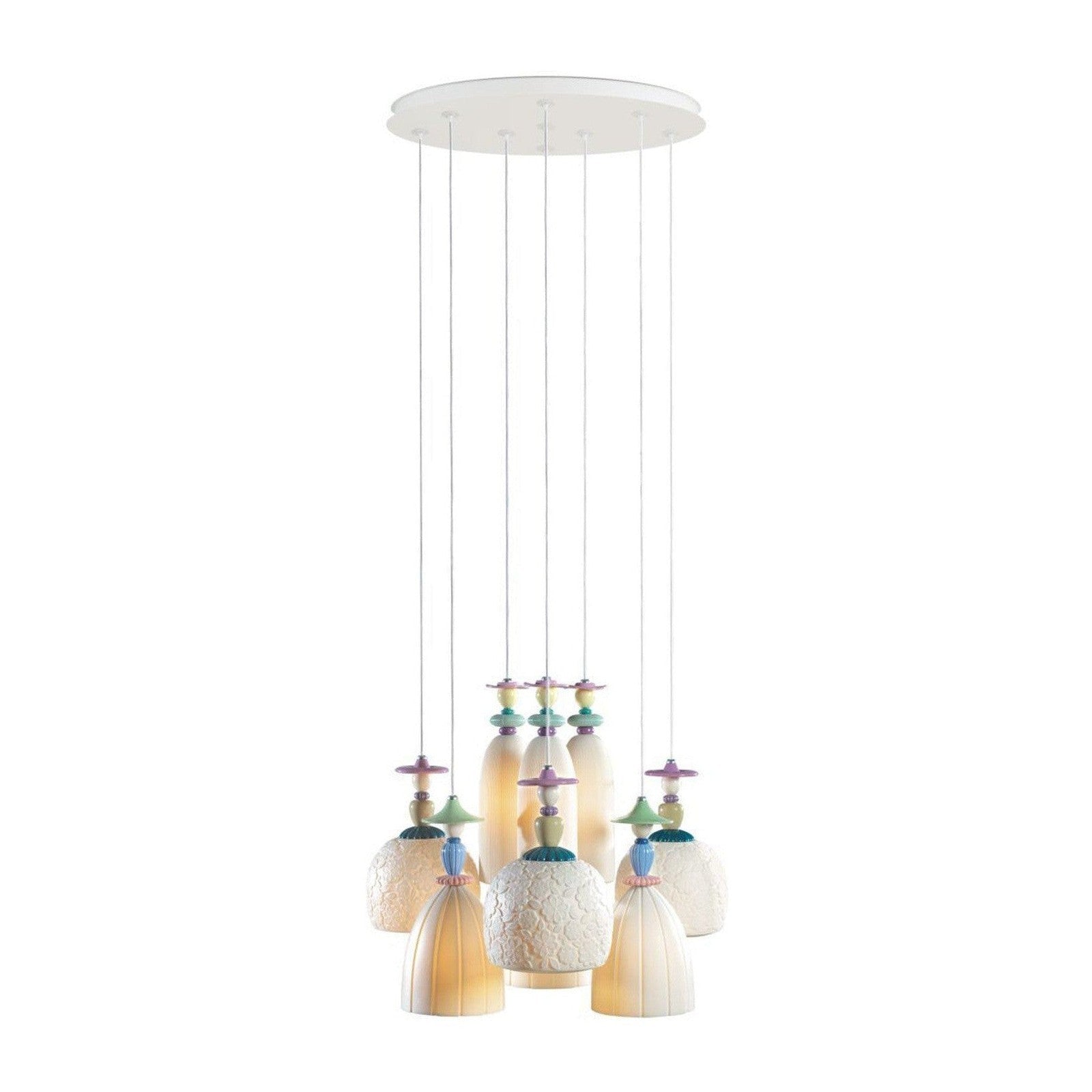 Lladro Madermoiselle 9 Lights Seaside Dreams Chandelier US