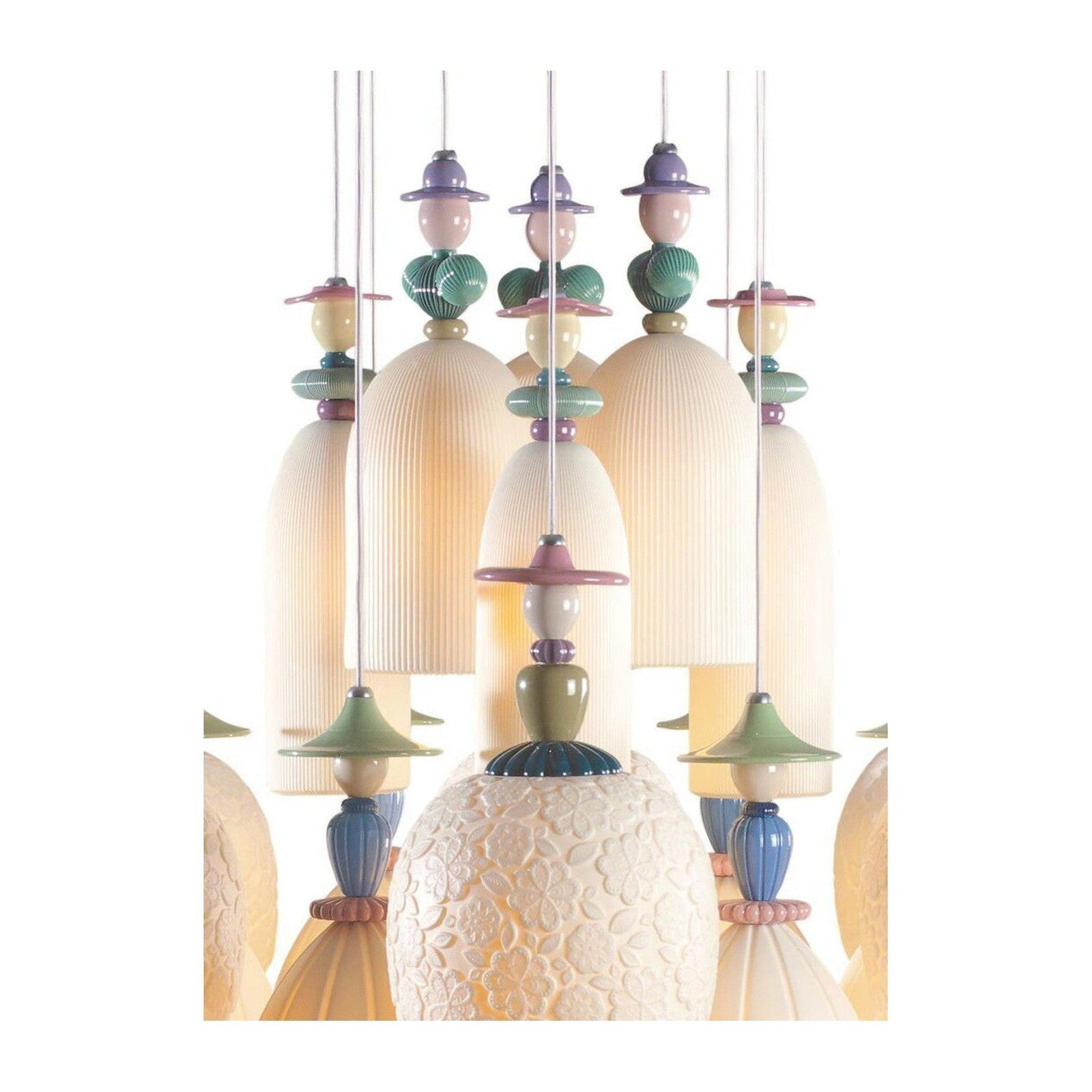 Lladro Mademoiselle 18 Lights Dancing on The Sand Chandelier US