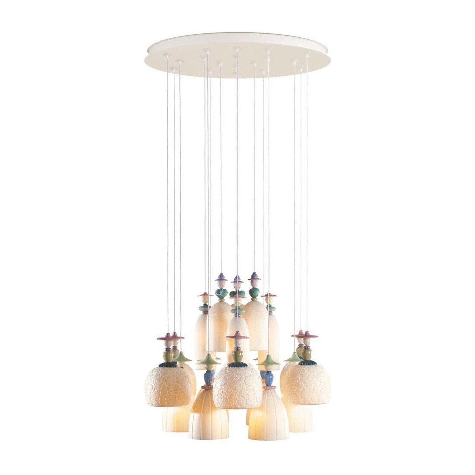 Lladro Mademoiselle 18 Lights Dancing on The Sand Chandelier US