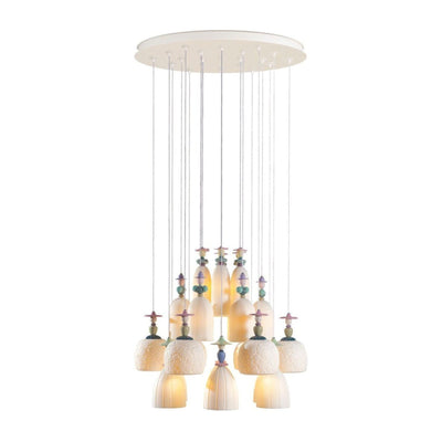 Lladro Mademoiselle 24 Lights Strolling through Blossoms Chandelier US