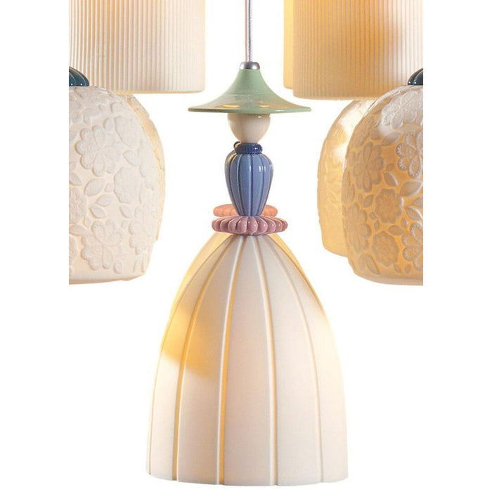 Lladro Mademoiselle 24 Lights Strolling through Blossoms Chandelier US