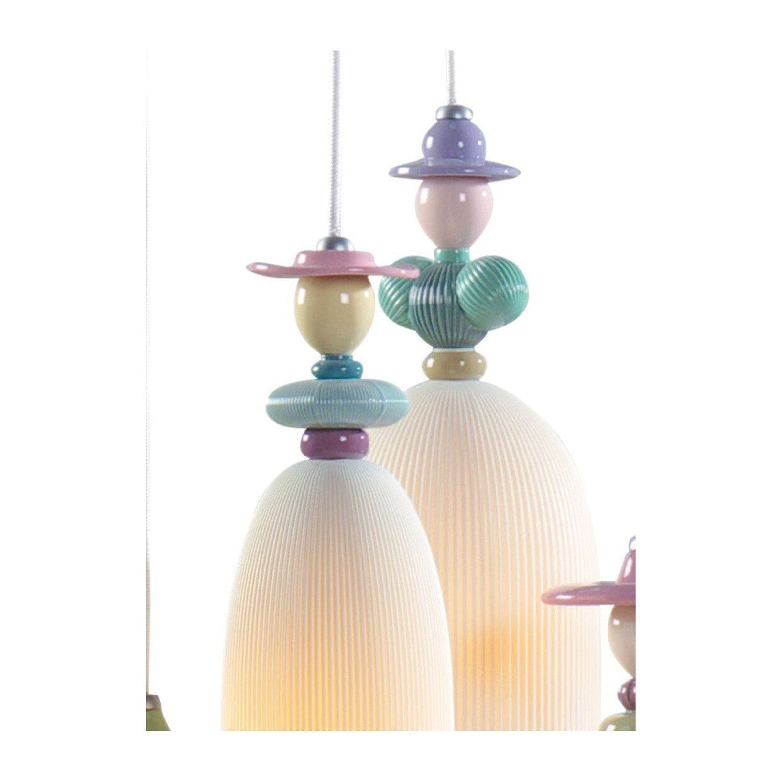 Lladro Mademoiselle 4 Lights Walking on The Beach Ceiling Lamp US