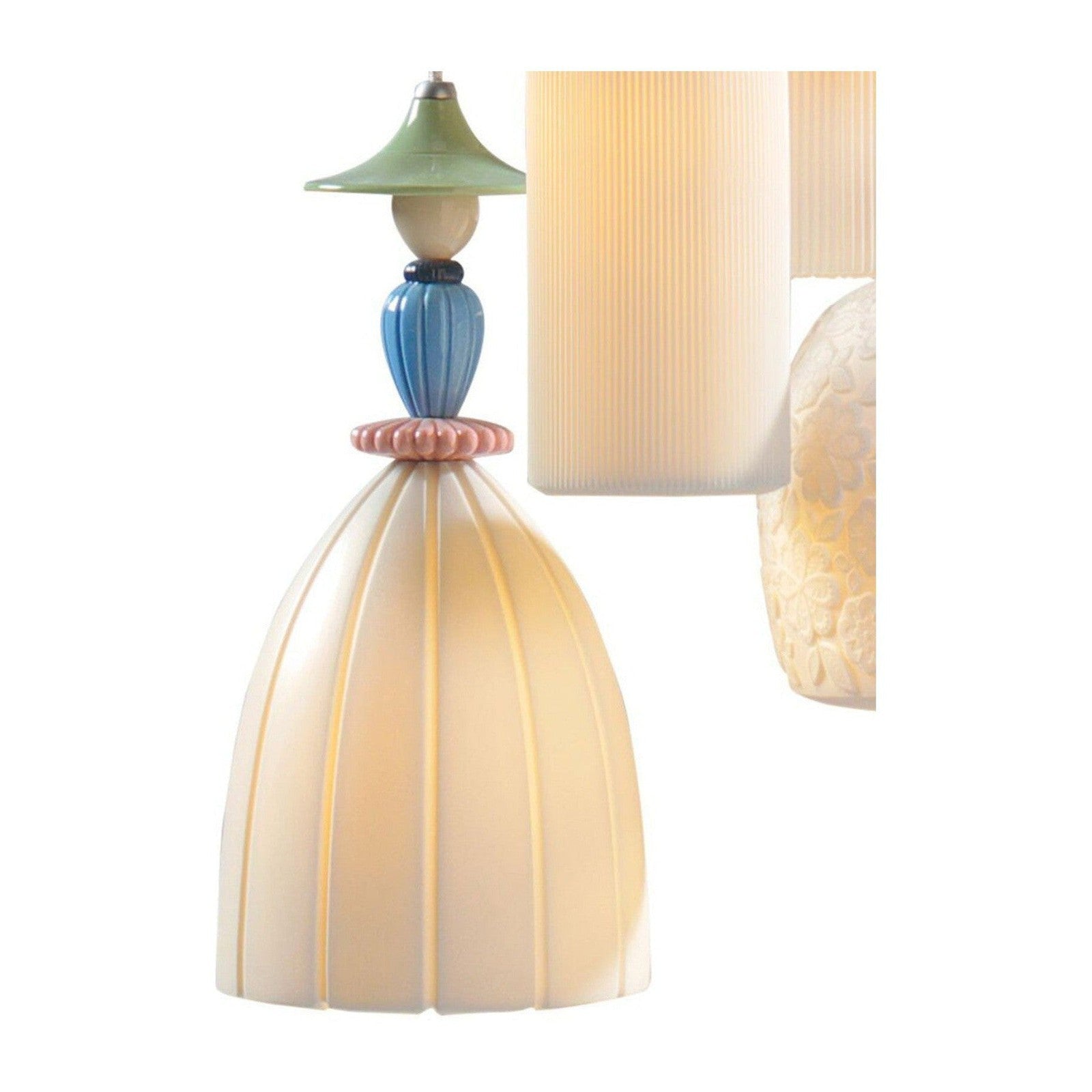 Lladro Mademoiselle 4 Lights Walking on The Beach Ceiling Lamp US