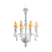 Lladro Ivy and Seed 8 Lights Chandelier Flat Model US