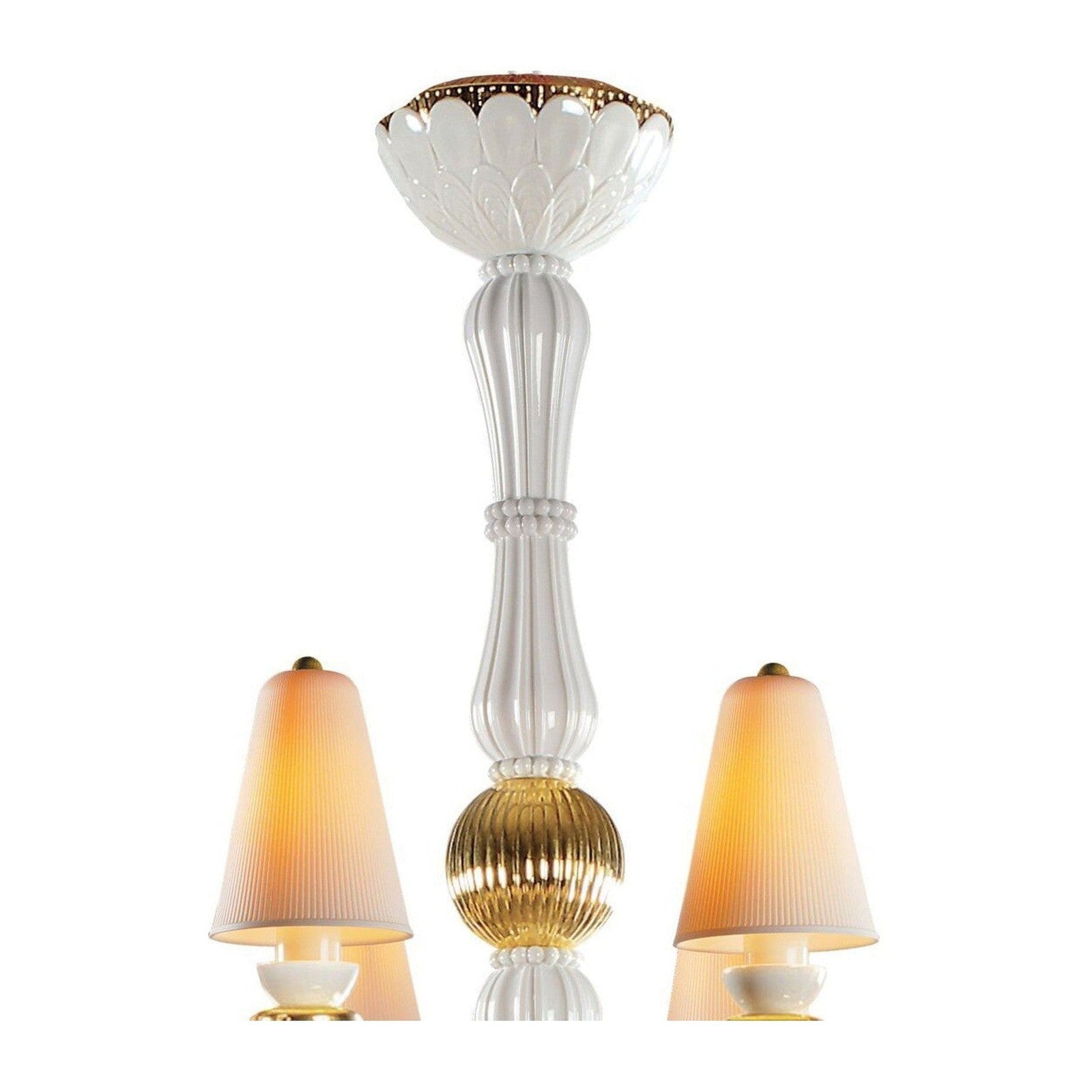 Lladro Ivy and Seed 8 Lights Chandelier Flat Model US
