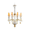 Lladro Ivy and Seed 8 Lights Chandelier Flat Model US