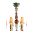 Lladro Ivy and Seed 8 Lights Chandelier Flat Model US