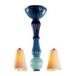 Lladro Ivy and Seed 8 Lights Chandelier Flat Model US