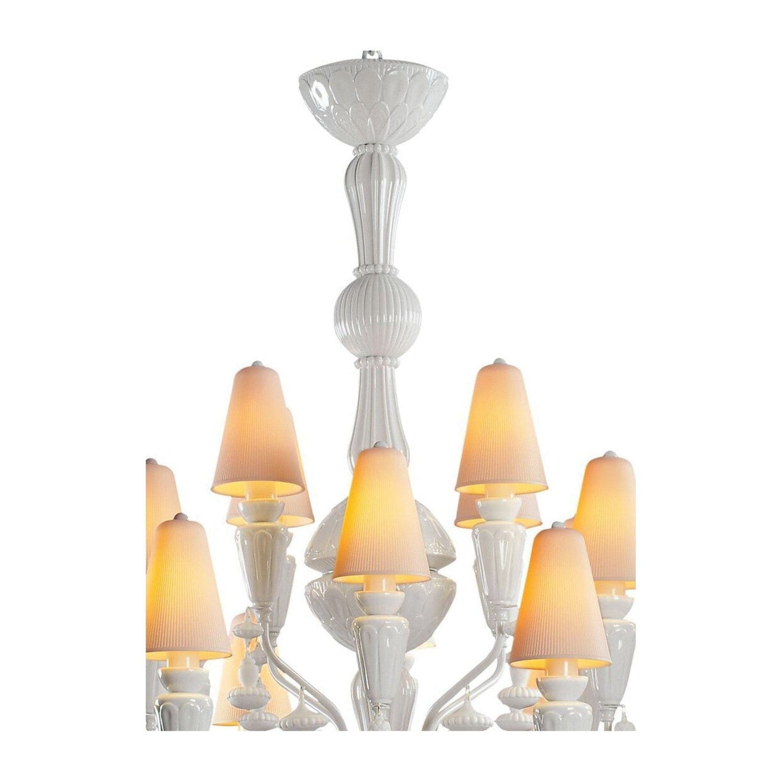 Lladro Ivy and Seed 20 Lights Chandelier Flat Model US - Medium
