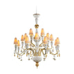 Lladro Ivy and Seed 20 Lights Chandelier Flat Model US - Medium