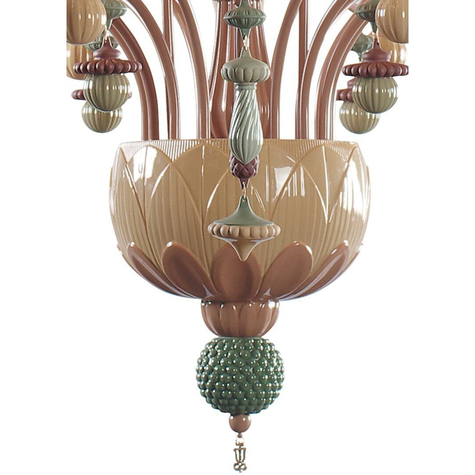 Lladro Ivy and Seed 20 Lights Chandelier Flat Model US - Medium