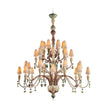 Lladro Ivy and Seed 32 Lights Chandelier Flat Model US - Large