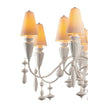 Lladro Ivy and Seed 16 Lights Chandelier Flat Model US