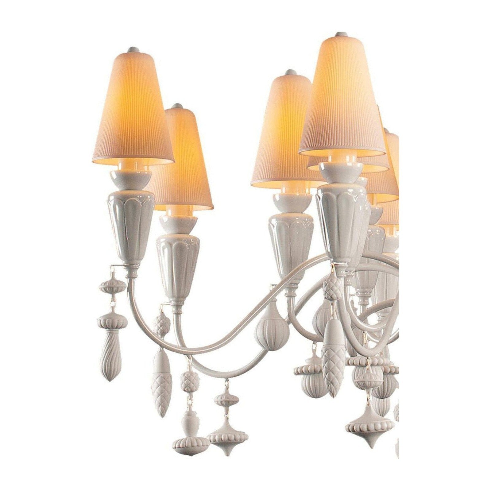 Lladro Ivy and Seed 16 Lights Chandelier Flat Model US