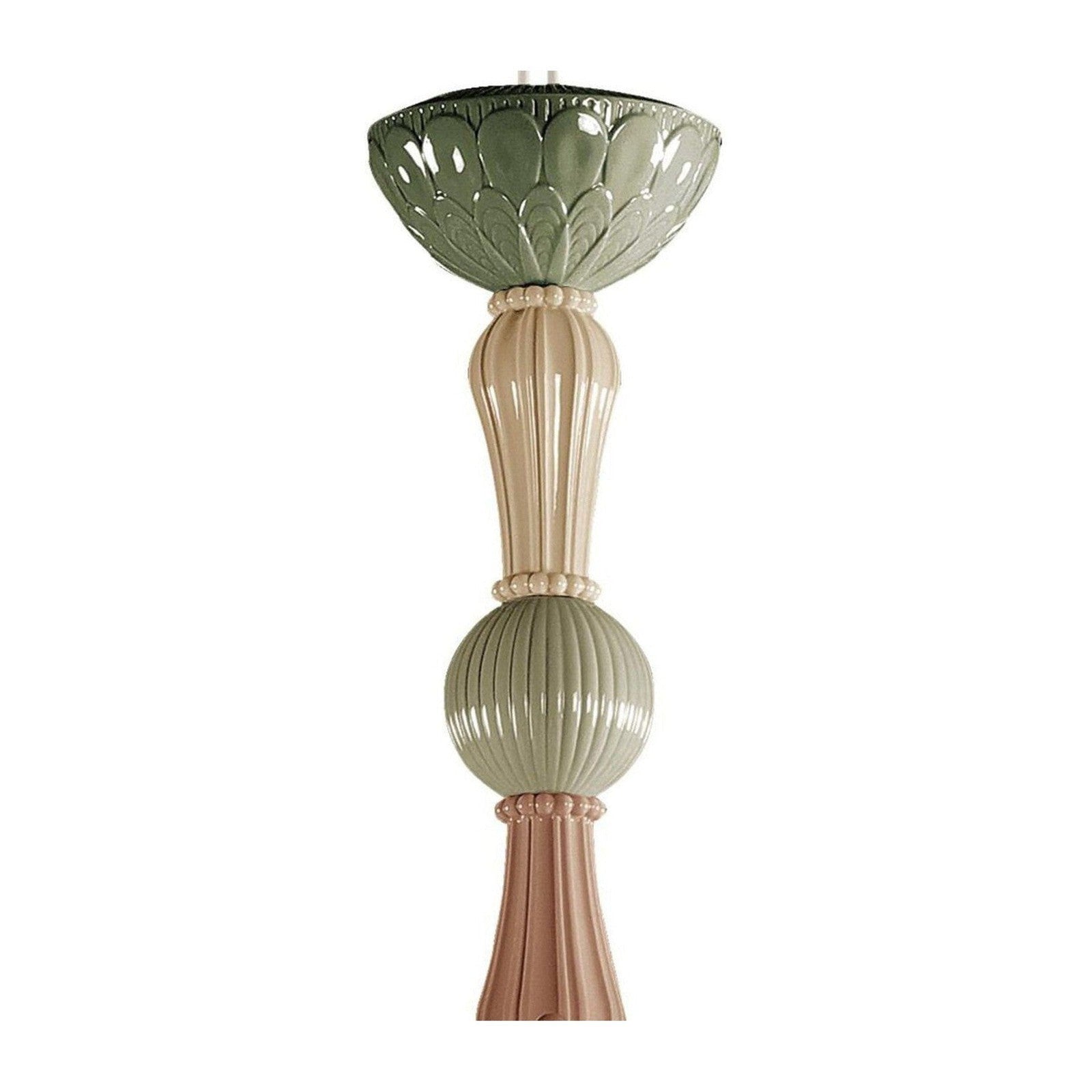 Lladro Ivy and Seed 16 Lights Chandelier Flat Model US