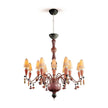 Lladro Ivy and Seed 16 Lights Chandelier Flat Model US
