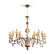Lladro Ivy and Seed 16 Lights Chandelier Flat Model US