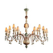 Lladro Ivy and Seed 16 Lights Chandelier Flat Model US