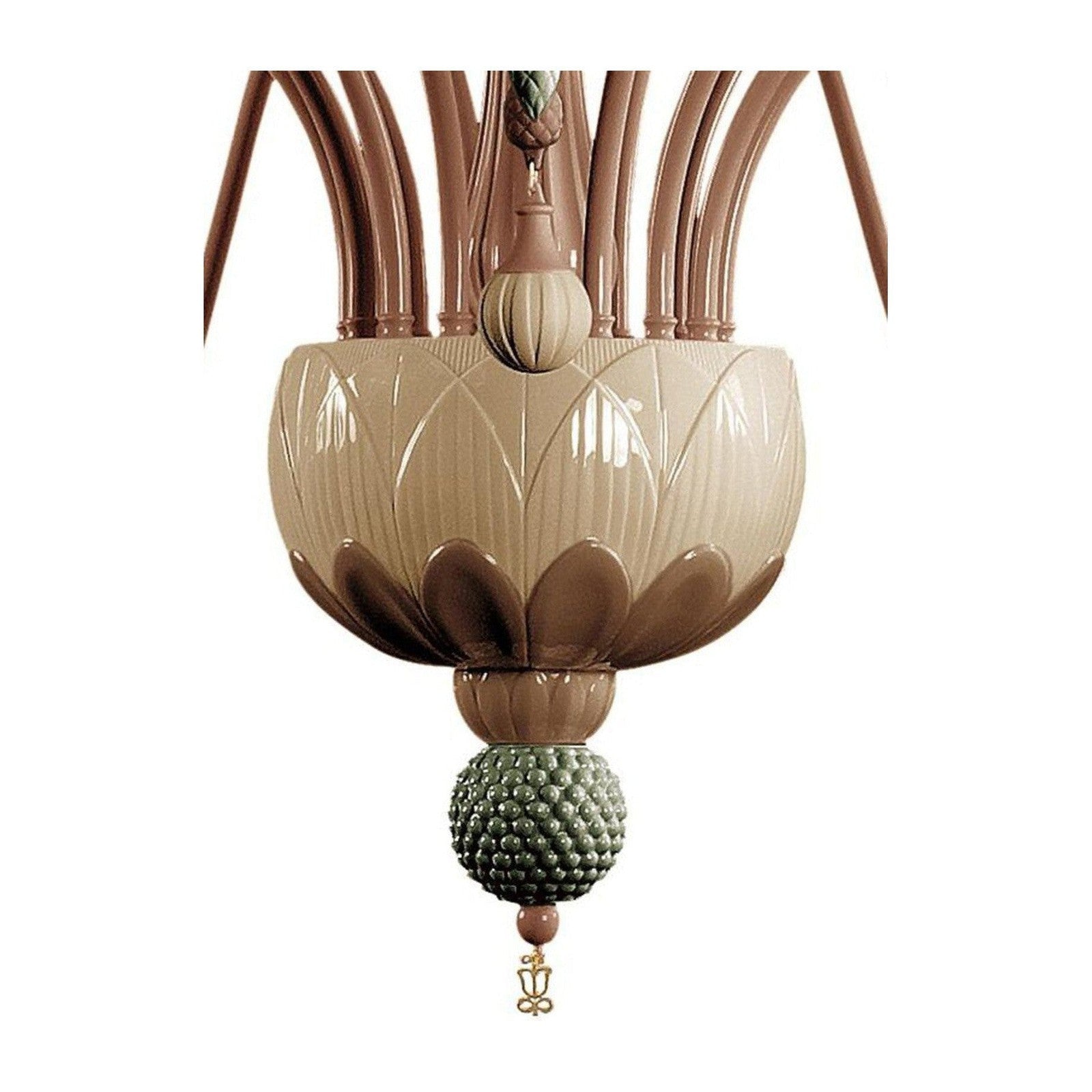 Lladro Ivy and Seed 16 Lights Chandelier Flat Model US