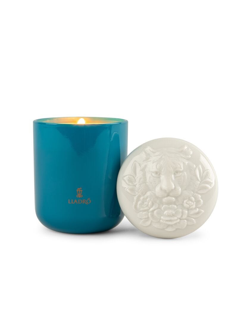 Lladro Tiger Candle