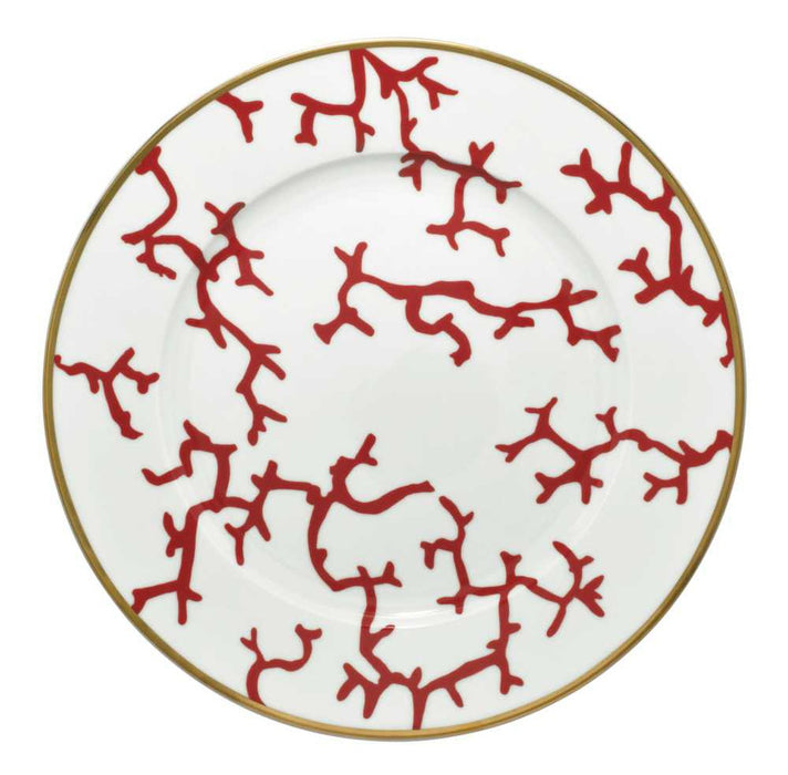 Raynaud Cristobal Rouge / Coral Flat Cake Plate