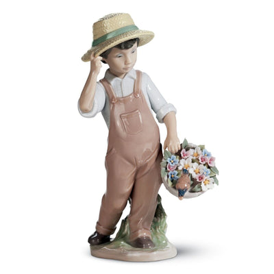 Lladro My Happy Friend Boy Figurine