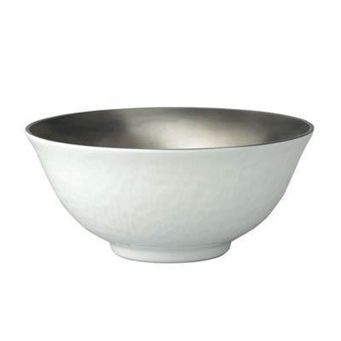 Raynaud Mineral Filet Platinum Chinese Soup Bowl Full Platinum Inside