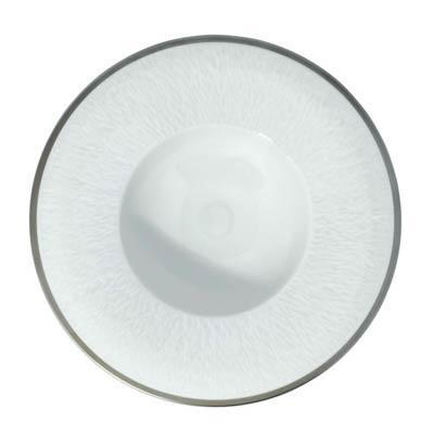 Raynaud Mineral Filet Platinum Rim Soup Plate