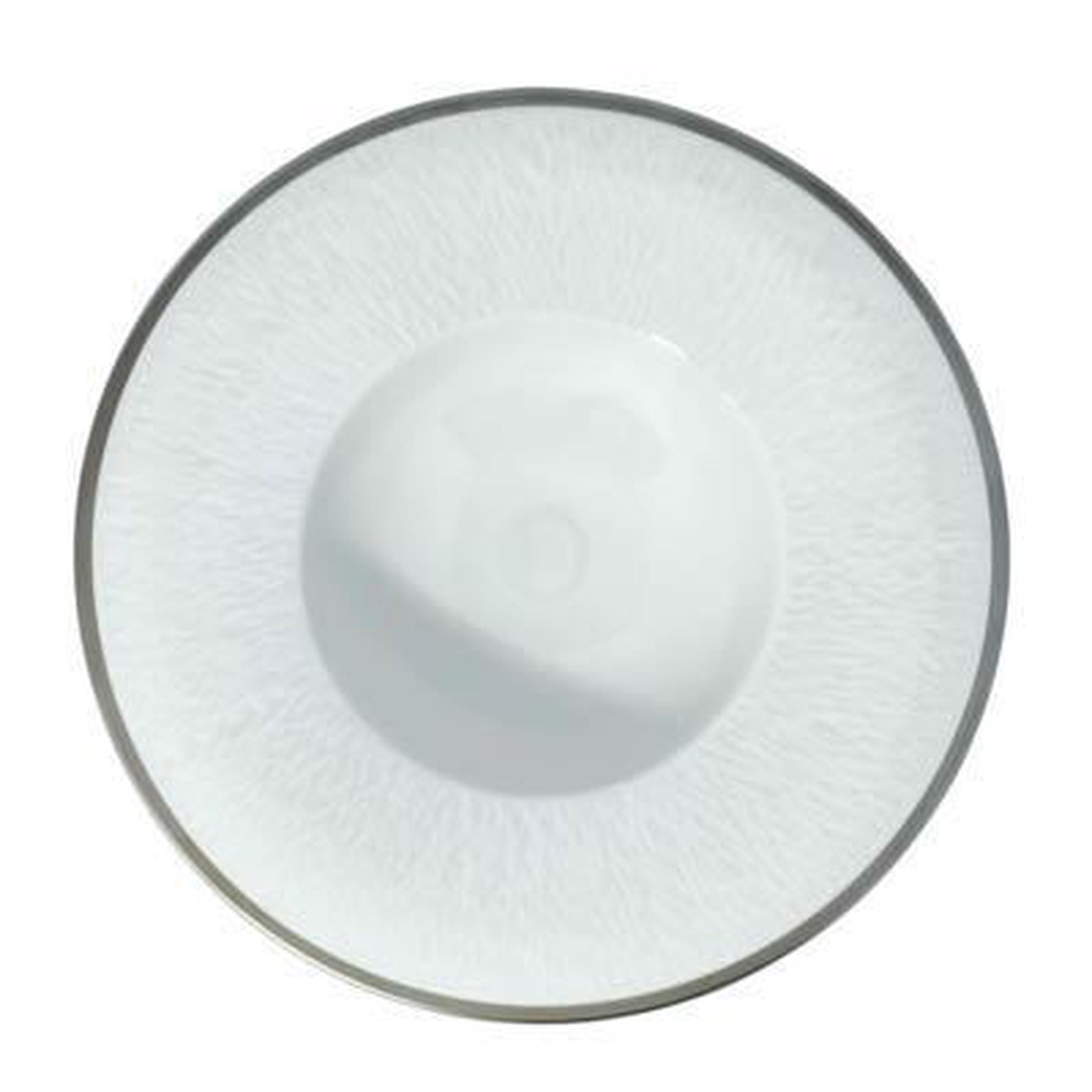 Raynaud Mineral Filet Platinum Rim Soup Plate