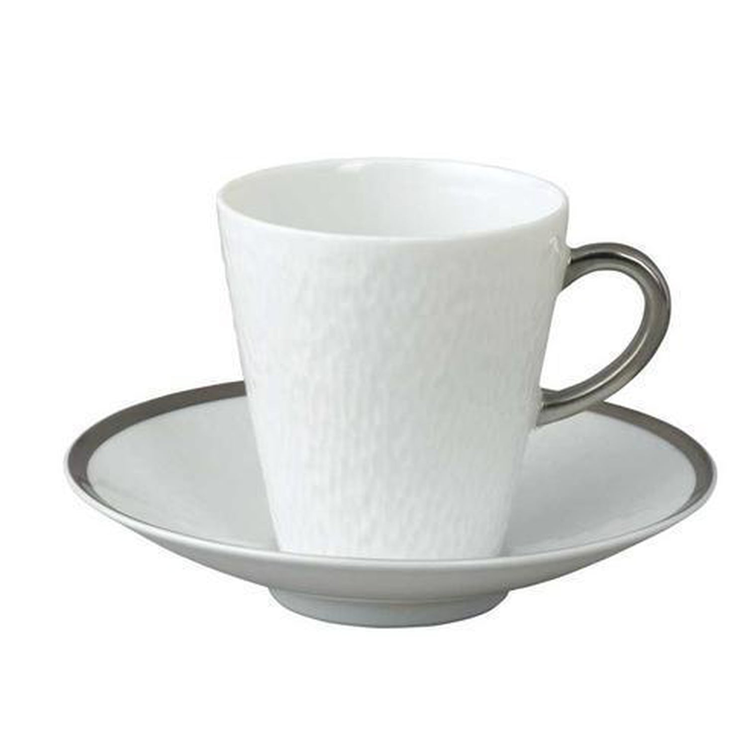 Raynaud Mineral Filet Platinum Coffee Saucer