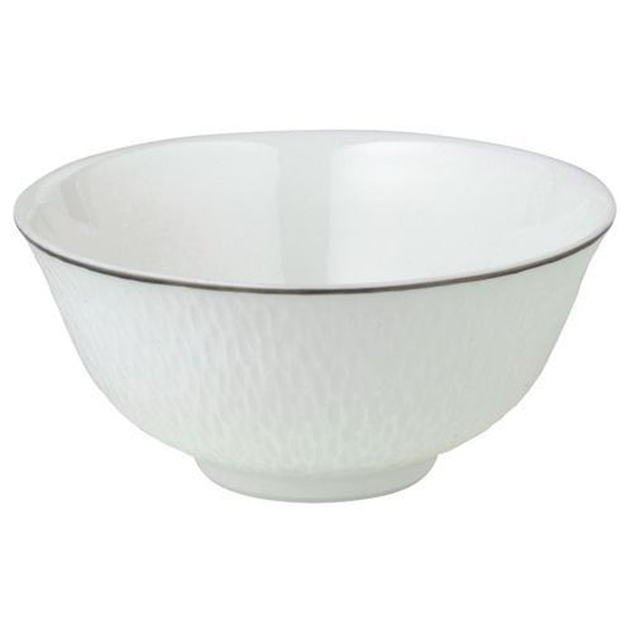 Raynaud Mineral Filet Platinum Chinese Soup Bowl Small White Inside