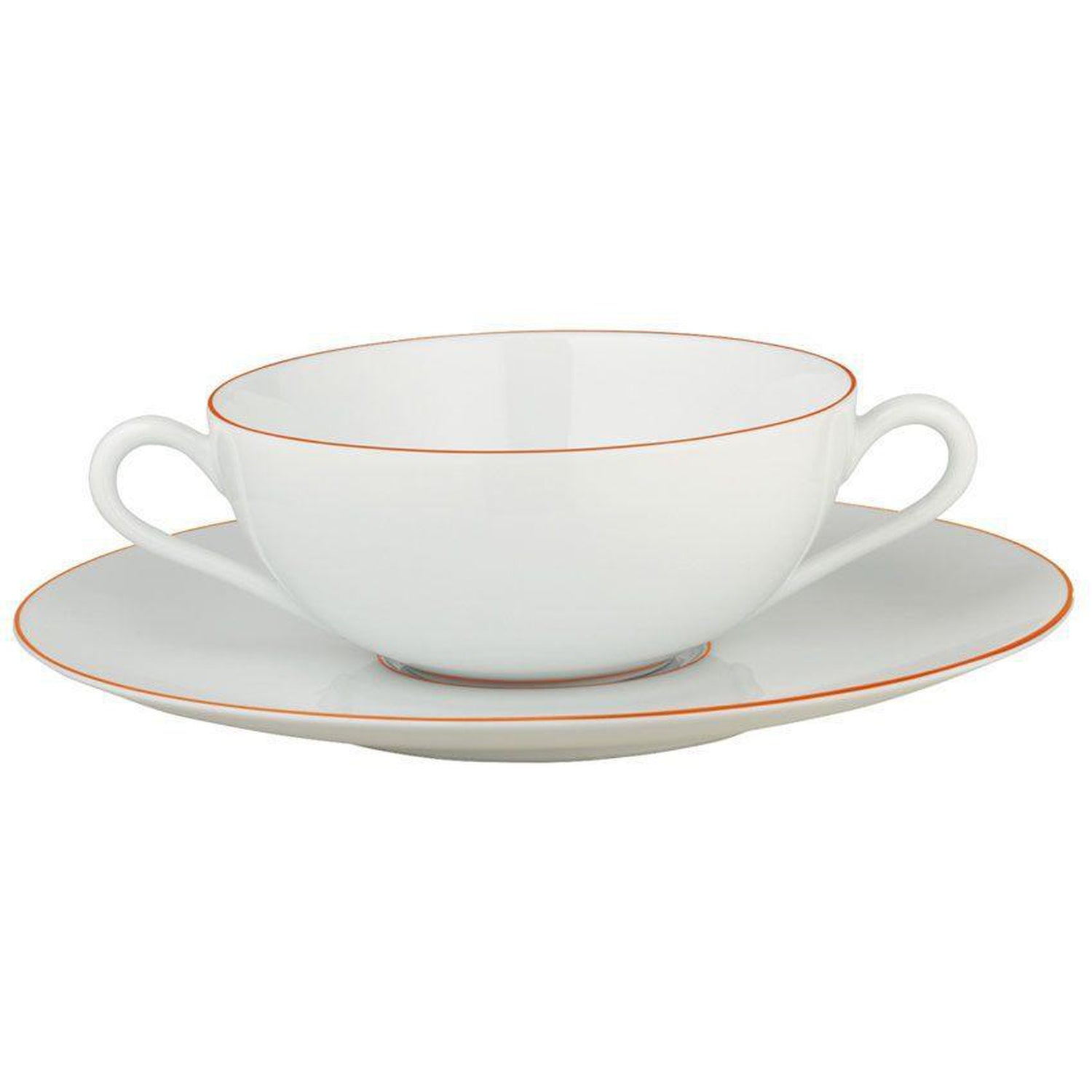 Raynaud Monceau Orange Abricot Cream Soup Saucer