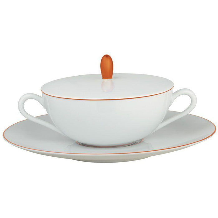 Raynaud Monceau Orange Abricot Cover For Cream Soup Cup