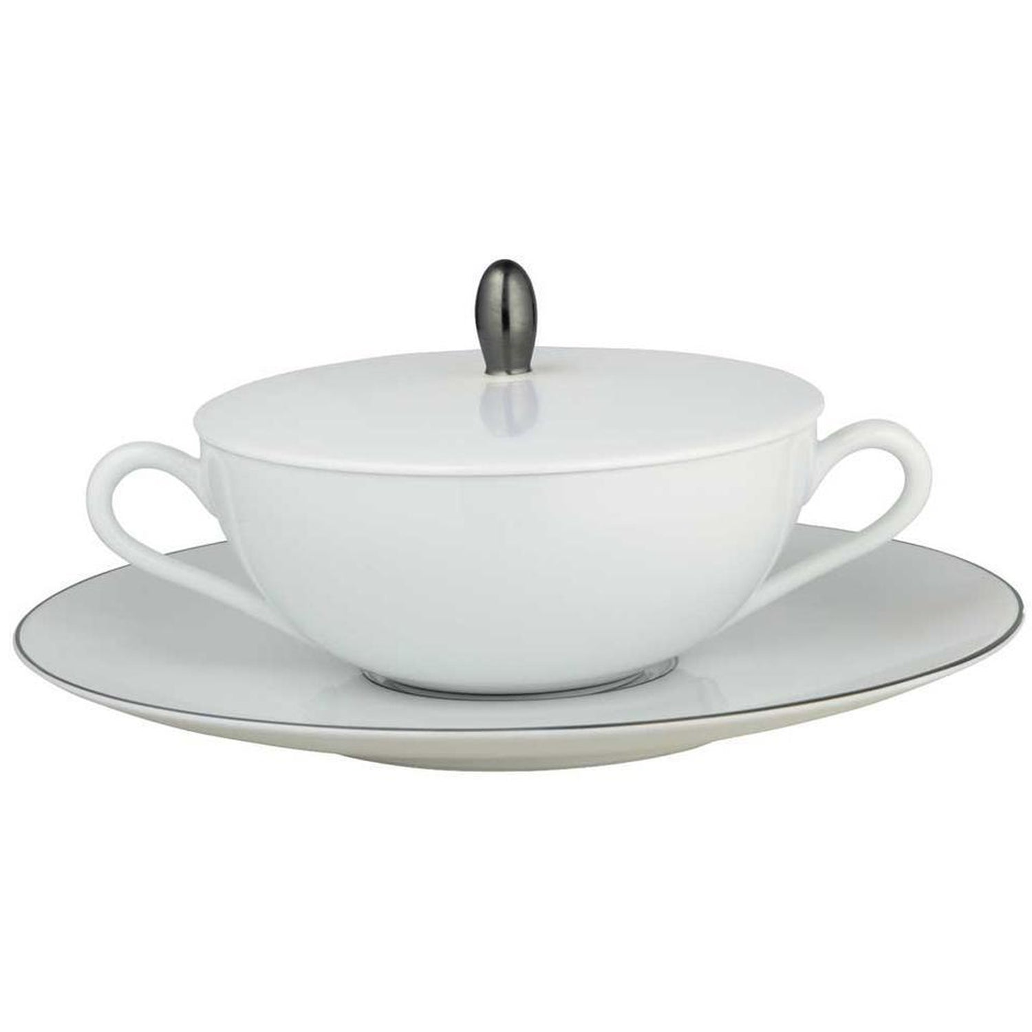 Raynaud Monceau Platinum Cream Soup Saucer