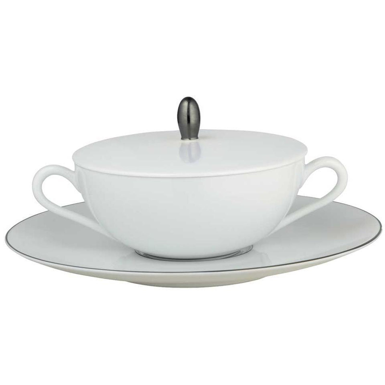 Raynaud Monceau Platinum Cream Soup Saucer