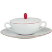 Raynaud Monceau Rouge Red Cover For Cream Soup Cup