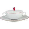 Raynaud Monceau Rouge Red Cover For Cream Soup Cup