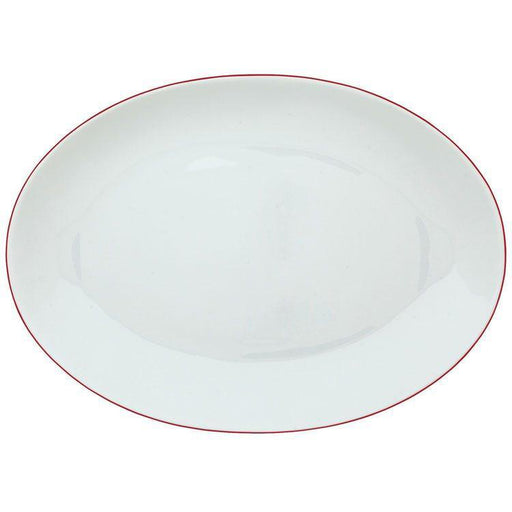 Raynaud Monceau Rouge Red Oval Dish/Platter Medium
