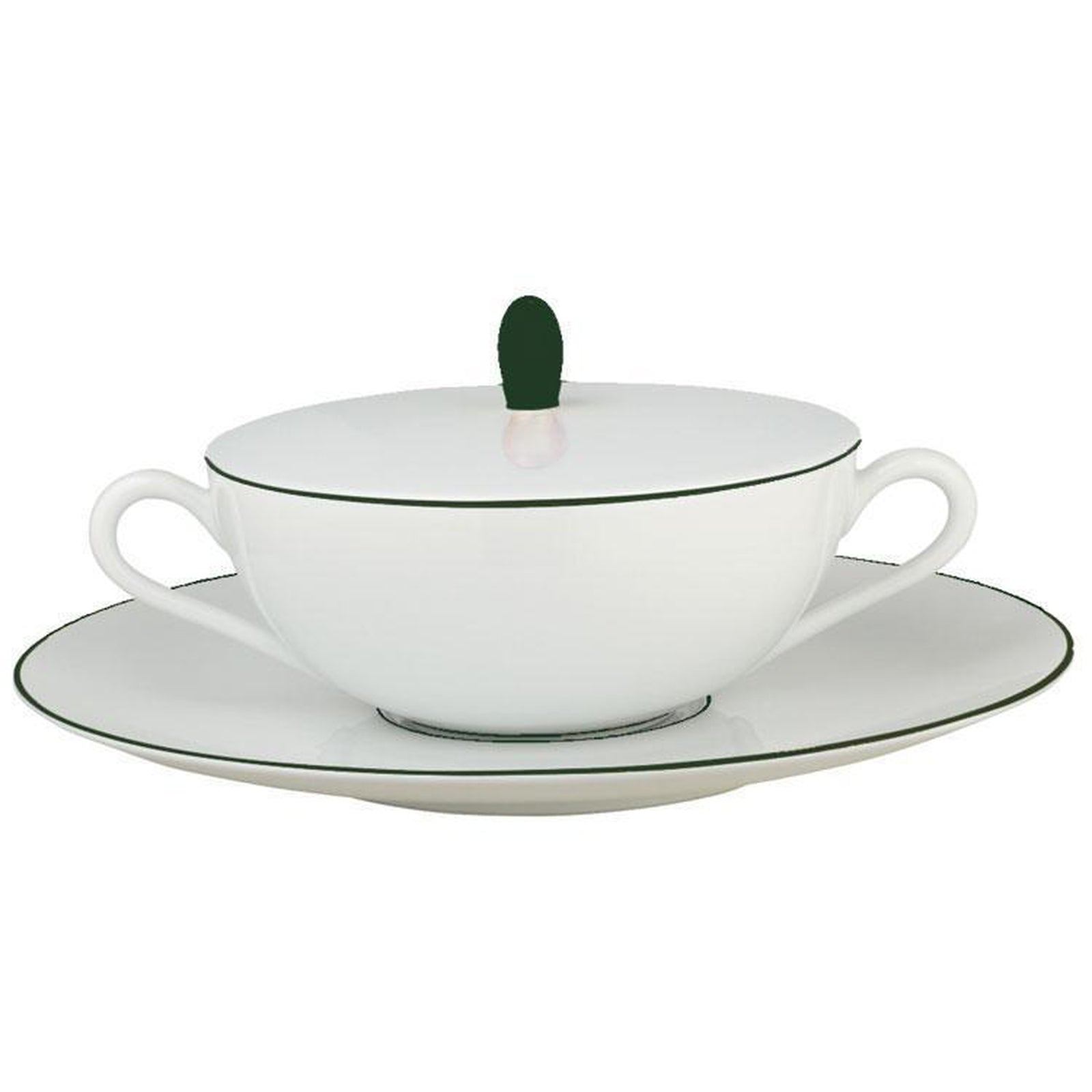 Raynaud Monceau Empire Green Cover For Cream Soup Cup
