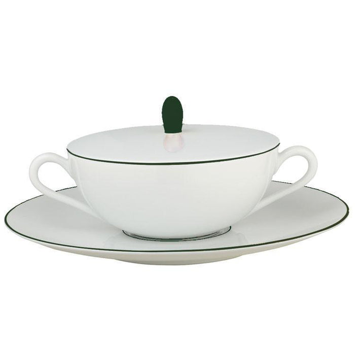 Raynaud Monceau Empire Green  Cover For Cream Soup Cup