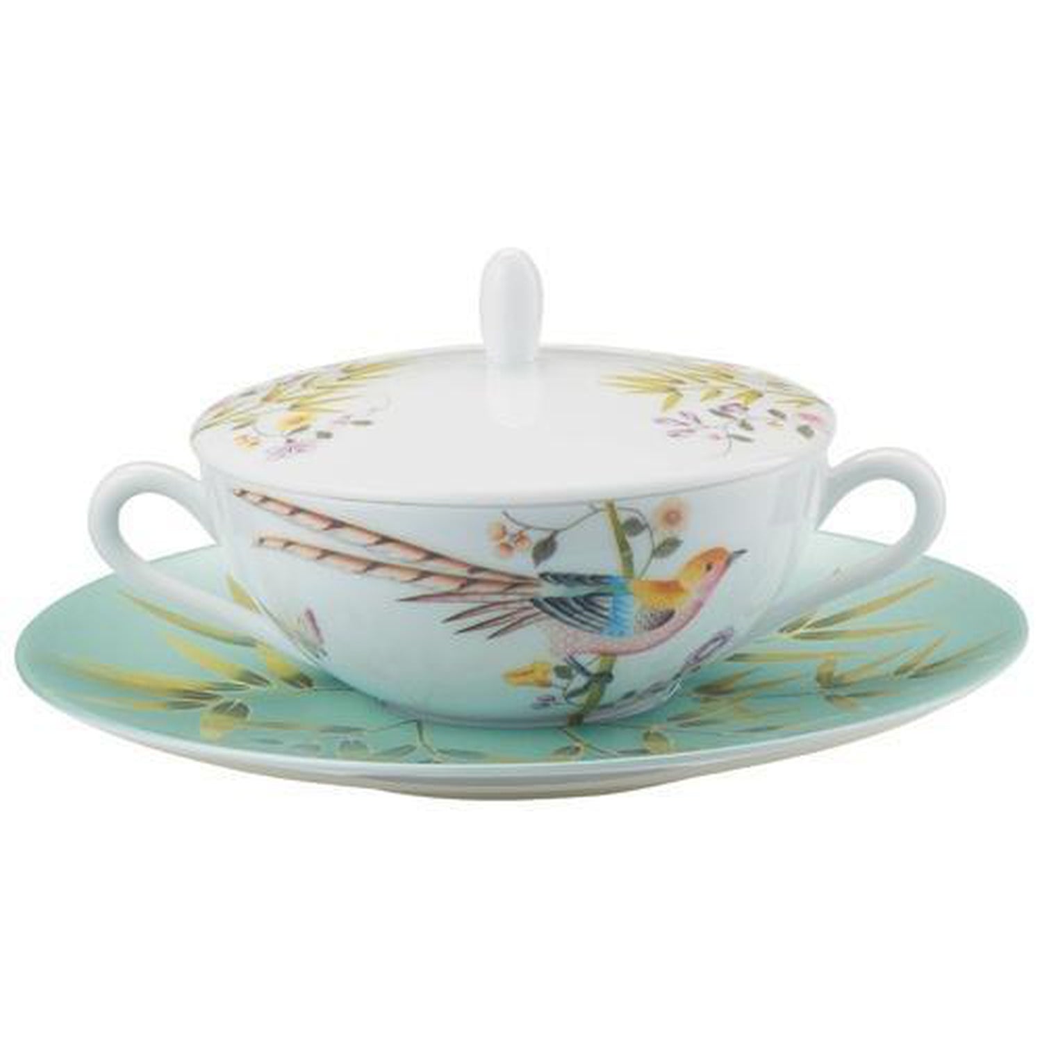Raynaud Paradis Turquoise Cream Soup Saucer