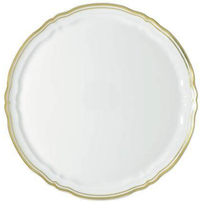 Raynaud Polka Or/Gold Round Flat Cake Plate