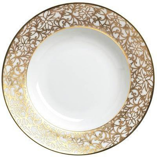 Raynaud Salamanque Or/Gold White French Rim Soup Plate