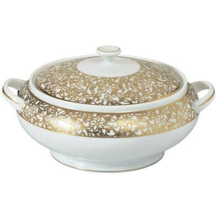 Raynaud Salamanque Or/Gold White Soup Tureen