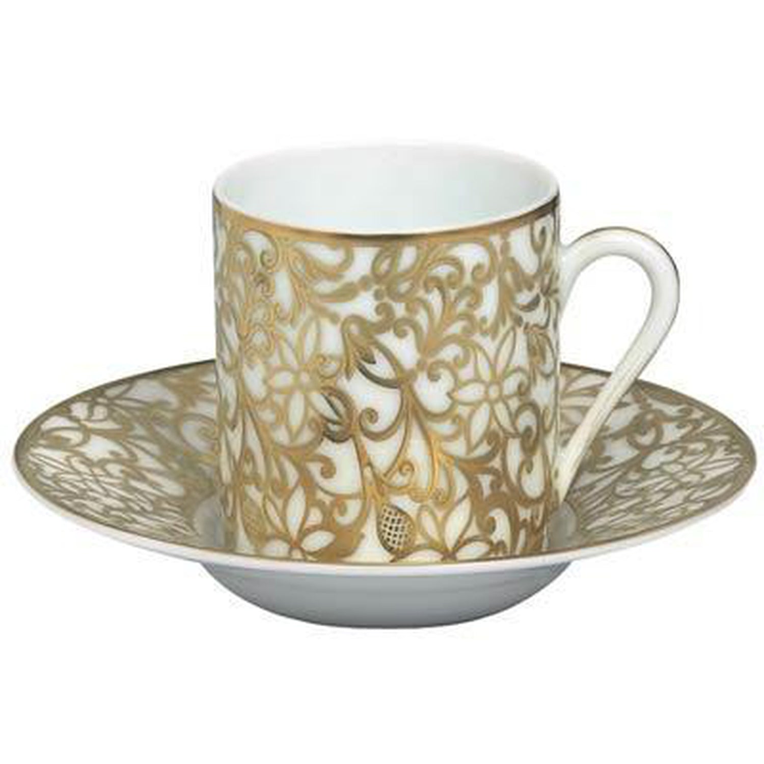Raynaud Salamanque Or/Gold White Coffee Cup